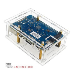 Acrylic Case Compatible for Orange Pi 3B V2.1  Orange Pi 4A with Cooling Fan